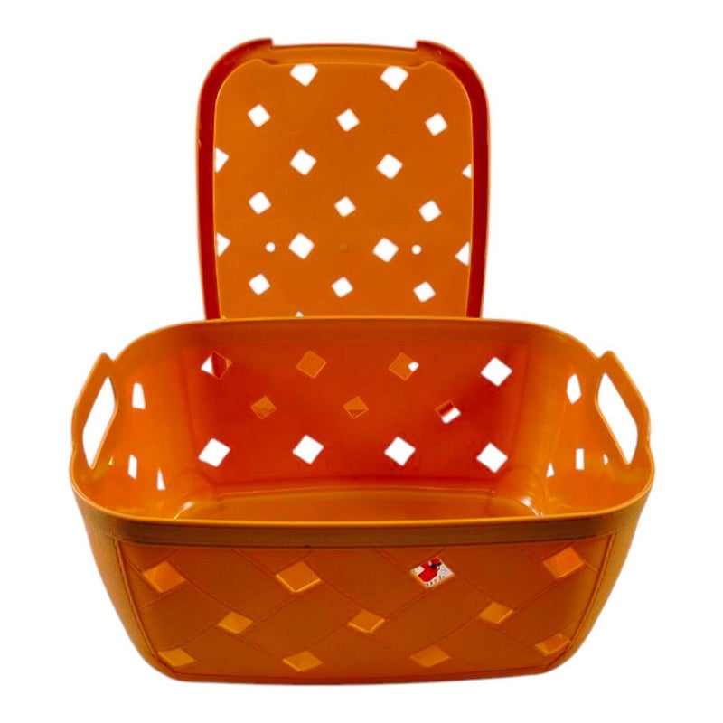 خورشيد للبلاستيك سبت نيللي بالغطاء من خورشيد بلاست للبلاستيك - برتقالي - Image 2